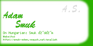 adam smuk business card